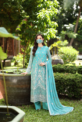 Kuch Khas K-104 embroidered chiffon front from Naayab collection